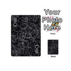 Pattern Effet Lignes Blanc Playing Cards 54 Designs (mini) by kcreatif