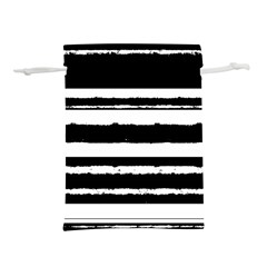 Bandes Abstrait Blanc/noir Lightweight Drawstring Pouch (l) by kcreatif
