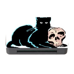 Black Cat & Halloween Skull Memory Card Reader With Cf by gothicandhalloweenstore