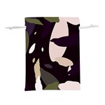 Pattern Formes Vert/Noir  Lightweight Drawstring Pouch (L) Front