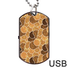 Background Pattern Seamlesspattern Repeatingpattern Wallpaper Scrapbooking Scrapbookingpaper Website Dog Tag Usb Flash (two Sides) by Vaneshart