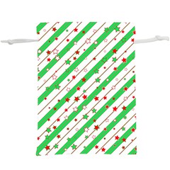 Christmas Paper Stars Pattern Texture Background Colorful Colors Seamless Copy  Lightweight Drawstring Pouch (xl) by Vaneshart