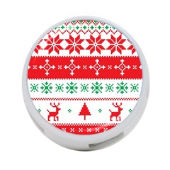 Ugly Christmas Sweater Pattern 4-port Usb Hub (one Side) by Sobalvarro