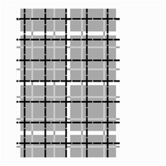 Pattern Carreaux Noir/gris Small Garden Flag (two Sides) by kcreatif