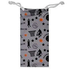Slam Dunk Basketball Gray Jewelry Bag by mccallacoulturesports