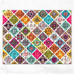 Ethnic Mandala Pattern Rectangular Jigsaw Puzzl by designsbymallika