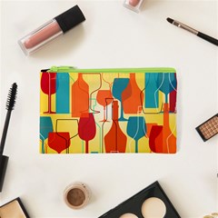 I Love Wine Cosmetic Bag (xs) by designsbymallika