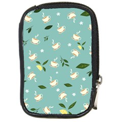 Tea Is Love Compact Camera Leather Case by designsbymallika