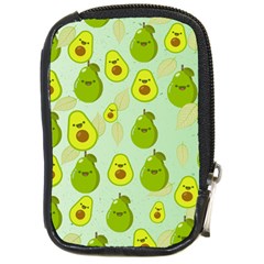 Avocado Love Compact Camera Leather Case by designsbymallika