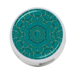 Over The Calm Sea Is The Most Beautiful Star 4-port Usb Hub (one Side) by pepitasart