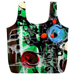 Dots And Stripes 1 1 Full Print Recycle Bag (xxl) by bestdesignintheworld