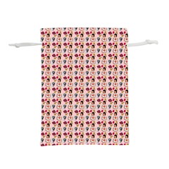 Valentine Girl Pink Lightweight Drawstring Pouch (m) by snowwhitegirl