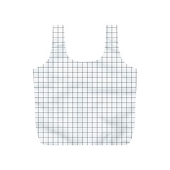Aesthetic Black And White Grid Paper Imitation Full Print Recycle Bag (s) by genx
