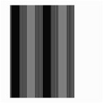 Pattern Bandes Gris/Noir Small Garden Flag (Two Sides) Back