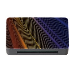 Rainbow Waves Mesh Colorful 3d Memory Card Reader With Cf by HermanTelo