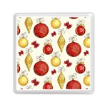 Vintage Christmas Pattern Background Memory Card Reader (Square) Front