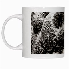 Monster Sculpture Extreme Close Up Illustration 2 White Mugs by dflcprintsclothing