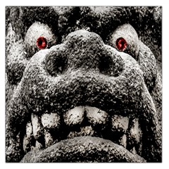 Monster Sculpture Extreme Close Up Illustration 2 Large Satin Scarf (square) by dflcprintsclothing