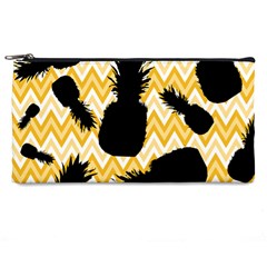 Ananas Chevrons Noir/jaune Pencil Cases by kcreatif
