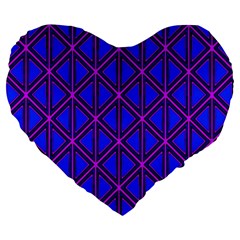 Abstract-r-2 Large 19  Premium Heart Shape Cushions by ArtworkByPatrick