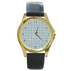 Df Theodora Thanos Round Gold Metal Watch by deformigo