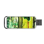 Old Tree And House With An Arch 8 Portable USB Flash (Two Sides) Back
