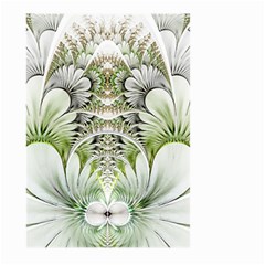 Fractal Delicate White Background Large Garden Flag (two Sides) by HermanTelo