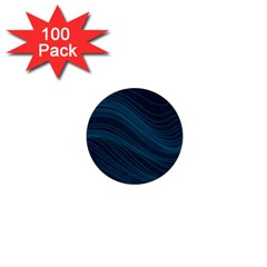 Abstract Glowing Blue Wave Lines Pattern With Particles Elements Dark Background 1  Mini Buttons (100 Pack)  by Wegoenart