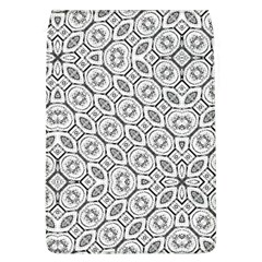 Black And White Baroque Ornate Print Pattern Removable Flap Cover (l) by dflcprintsclothing