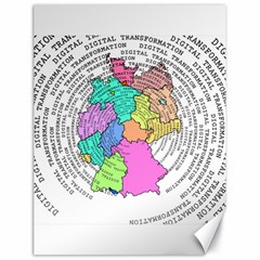 Digitization Transformation Germany Canvas 18  X 24  by Vaneshart
