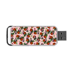 Fiola Pattern Pink Portable Usb Flash (two Sides) by snowwhitegirl