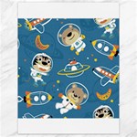 Seamless Pattern Funny Astronaut Outer Space Transportation Canvas 18  x 24  17.8 x23.08  Canvas - 1