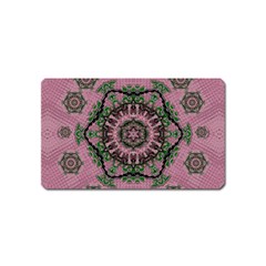 Sakura Wreath And Cherry Blossoms In Harmony Magnet (name Card) by pepitasart