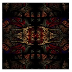Fractal Fantasy Texture Pattern Large Satin Scarf (square) by Wegoenart