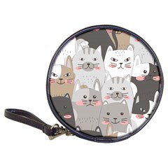 Cute Cats Seamless Pattern Classic 20-cd Wallets by Wegoenart
