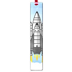 Rocket Shuttle Spaceship Science Large Book Marks by Wegoenart