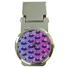 Ufo Alien Pattern Money Clip Watches by Wegoenart