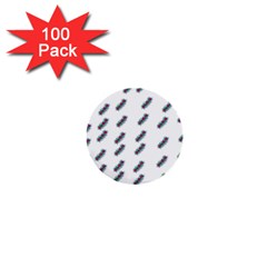 Japan Cherry Blossoms On White 1  Mini Buttons (100 Pack)  by pepitasart