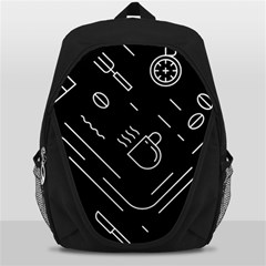 Coffee Background Backpack Bag by Vaneshart