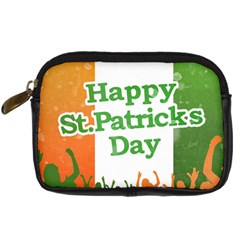Happy St Patricks Day Design Digital Camera Leather Case by dflcprintsclothing
