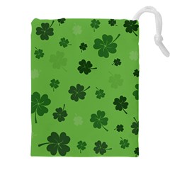 St Patricks Day Drawstring Pouch (4xl) by Valentinaart