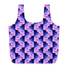 Digital Waves Full Print Recycle Bag (l) by Sparkle