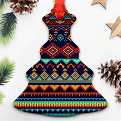 Pattern Tribal Style Christmas Tree Ornament (two Sides) by Wegoenart