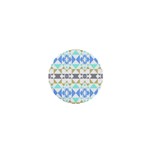 Multicolored Geometric Pattern 1  Mini Buttons Front
