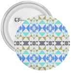 Multicolored Geometric Pattern 3  Buttons Front
