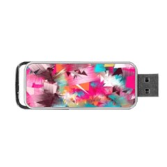 Color Pieces Portable Usb Flash (two Sides) by Sparkle