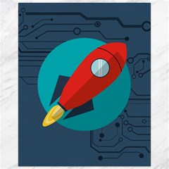 Rocket With Science Related Icons Image Canvas 16  X 20  by Vaneshart