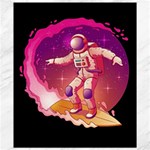 Astronaut Spacesuit Standing Surfboard Surfing Milky Way Stars Canvas 8  x 10  8.15 x9.66  Canvas - 1