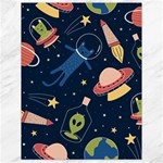 Seamless Pattern With Funny Aliens Cat Galaxy Canvas 18  x 24  17.8 x23.08  Canvas - 1