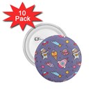 Outer Space Seamless Background 1.75  Buttons (10 pack) Front